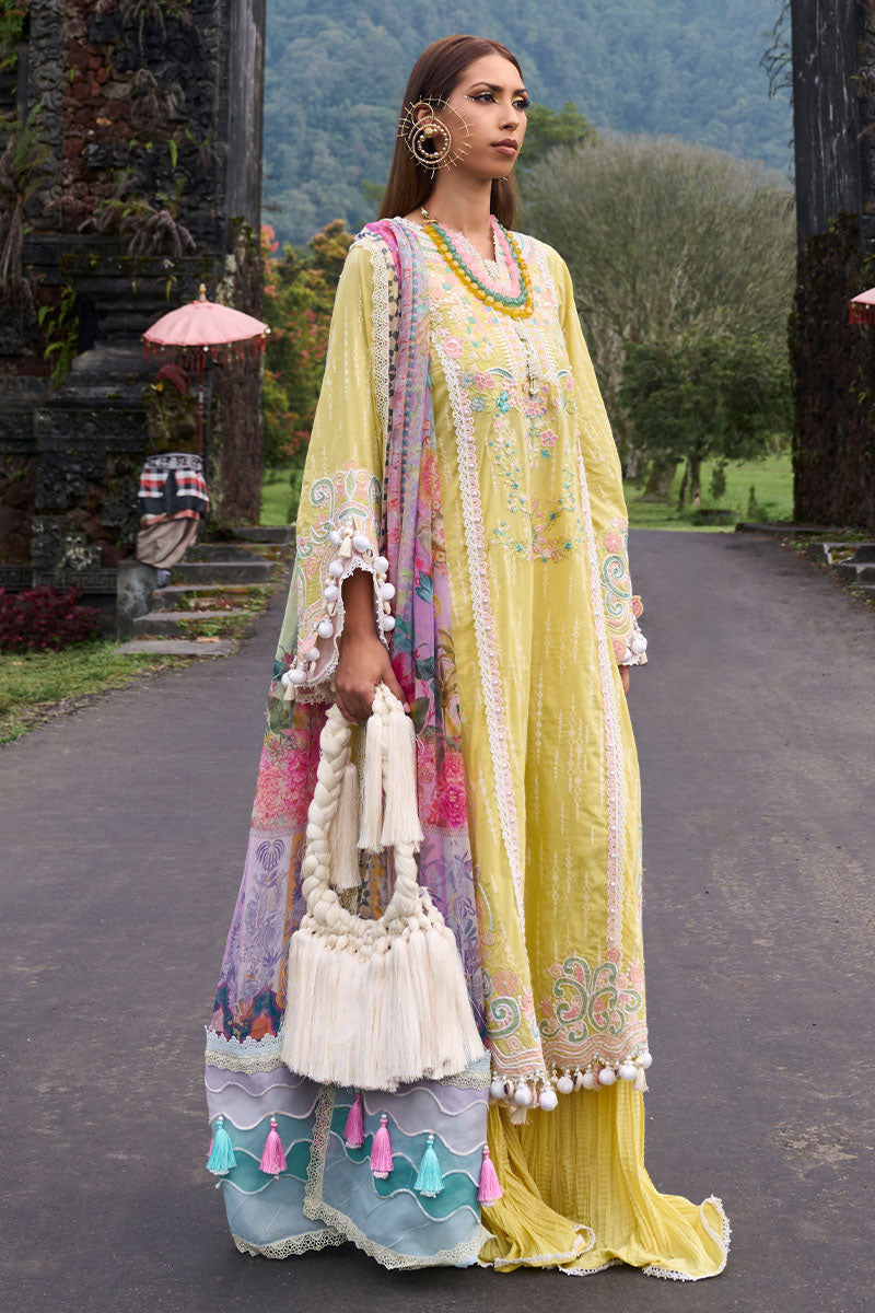 Ansab Jahangir | Zoha Lawn 24 | MARIGOLD -  Ansab Jahangir Luxury - Original Designer Dress - House of Maryam