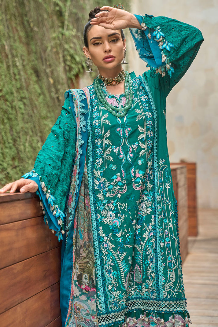 Ansab Jahangir | Zoha Lawn 24 | FRANGIPANI by Ansab Jahangir - House of Maryam