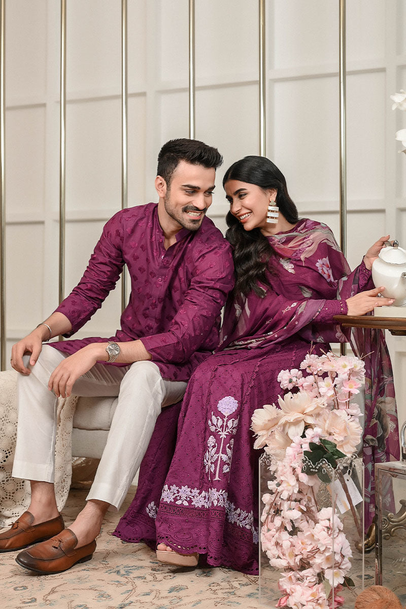 Pakistani Menswear | Ansab Jahangir | PURPLE PASSION by Designer House of Maryam Ltd. - House of Maryam - Pakistani Designer Ethnic Wear in {{ shop.shopifyCountryName }}