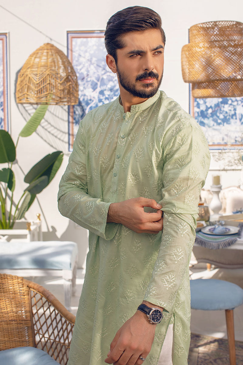 Pakistani Menswear | Ansab Jahangir | MINT MIRAGE by Designer House of Maryam Ltd. - House of Maryam - Pakistani Designer Ethnic Wear in {{ shop.shopifyCountryName }}