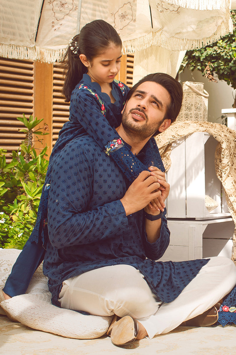 Pakistani Menswear | Ansab Jahangir | SHALE BLUE by Designer House of Maryam Ltd. - House of Maryam - Pakistani Designer Ethnic Wear in {{ shop.shopifyCountryName }}