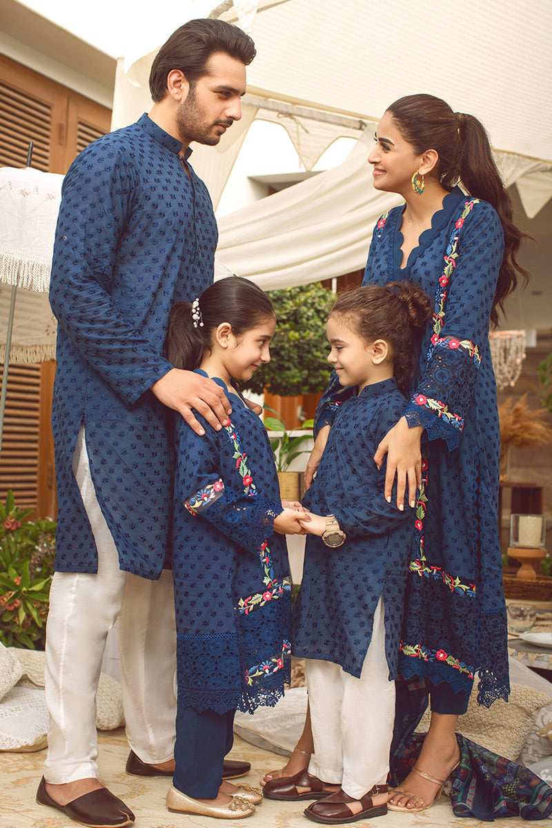 Pakistani Menswear | Ansab Jahangir | SHALE BLUE by Designer House of Maryam Ltd. - House of Maryam - Pakistani Designer Ethnic Wear in {{ shop.shopifyCountryName }}