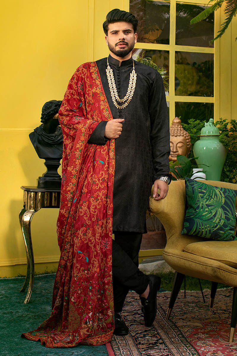 Pakistani Menswear | Ansab Jahangir | BLACK PASSION by Designer House of Maryam Ltd. - House of Maryam - Pakistani Designer Ethnic Wear in {{ shop.shopifyCountryName }}