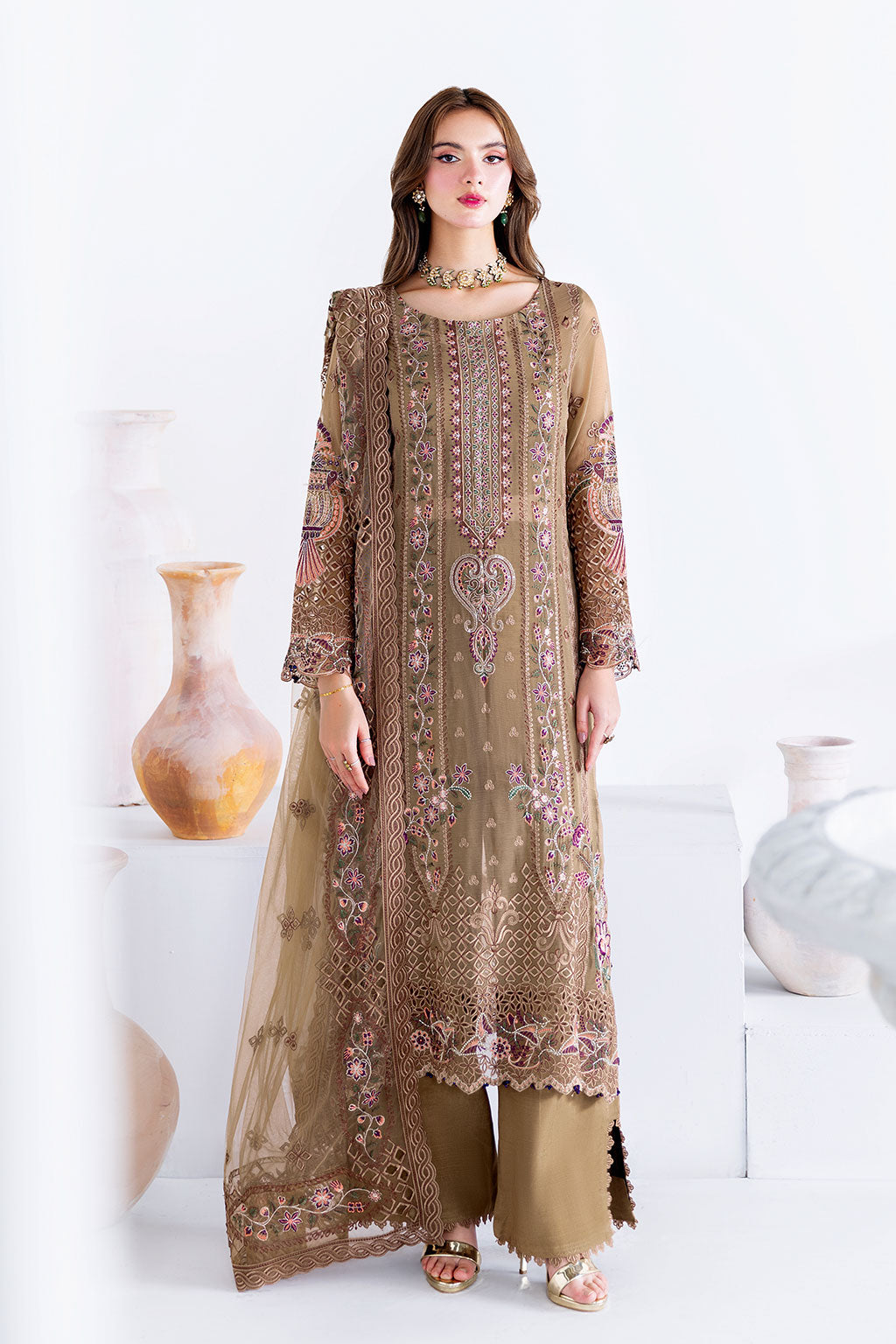 Ramsha | Arzoo Chiffon | U-210 -  Ramsha Ladies Clothes - Original Designer Dress - House of Maryam