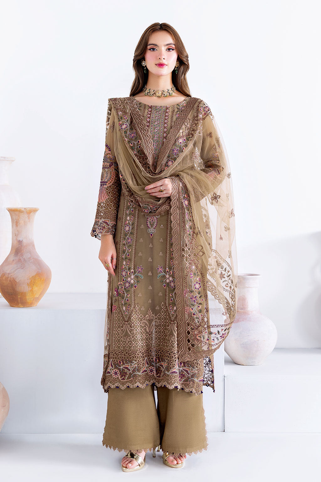 Ramsha | Arzoo Chiffon | U-210 -  Ramsha Ladies Clothes - Original Designer Dress - House of Maryam