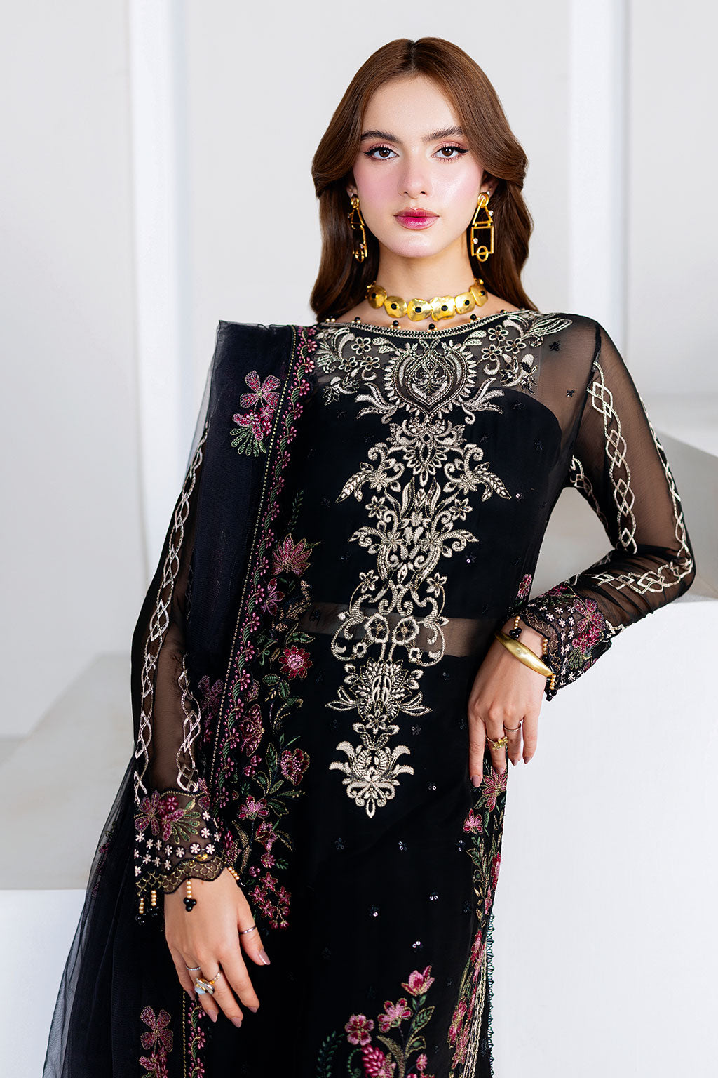 Ramsha | Arzoo Chiffon | U-204 -  Ramsha Ladies Clothes - Original Designer Dress - House of Maryam