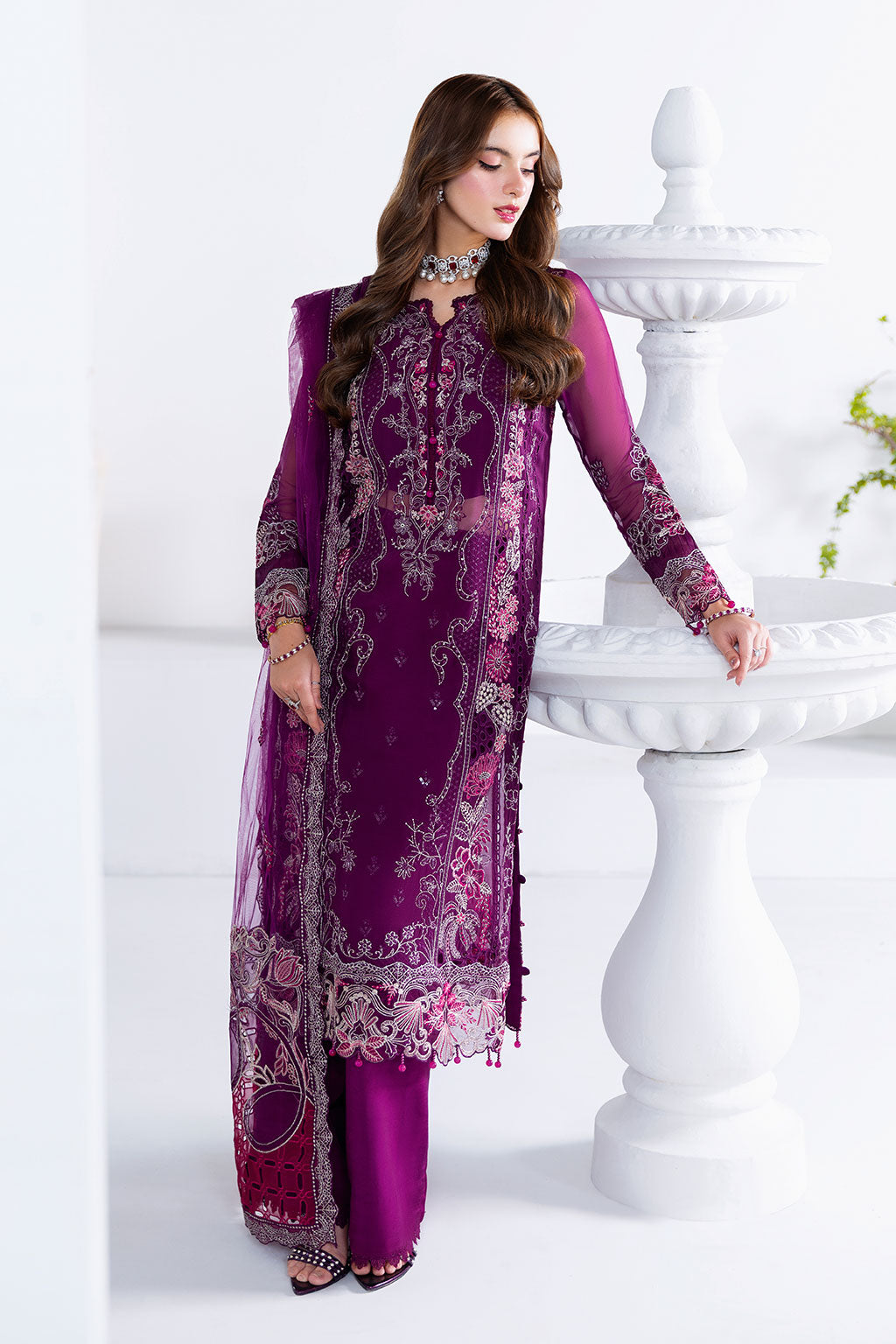 Ramsha | Arzoo Chiffon | U-206 -  Ramsha Ladies Clothes - Original Designer Dress - House of Maryam