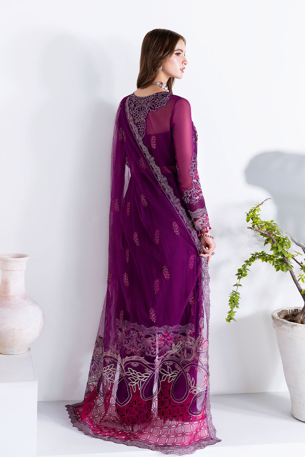 Ramsha | Arzoo Chiffon | U-206 -  Ramsha Ladies Clothes - Original Designer Dress - House of Maryam