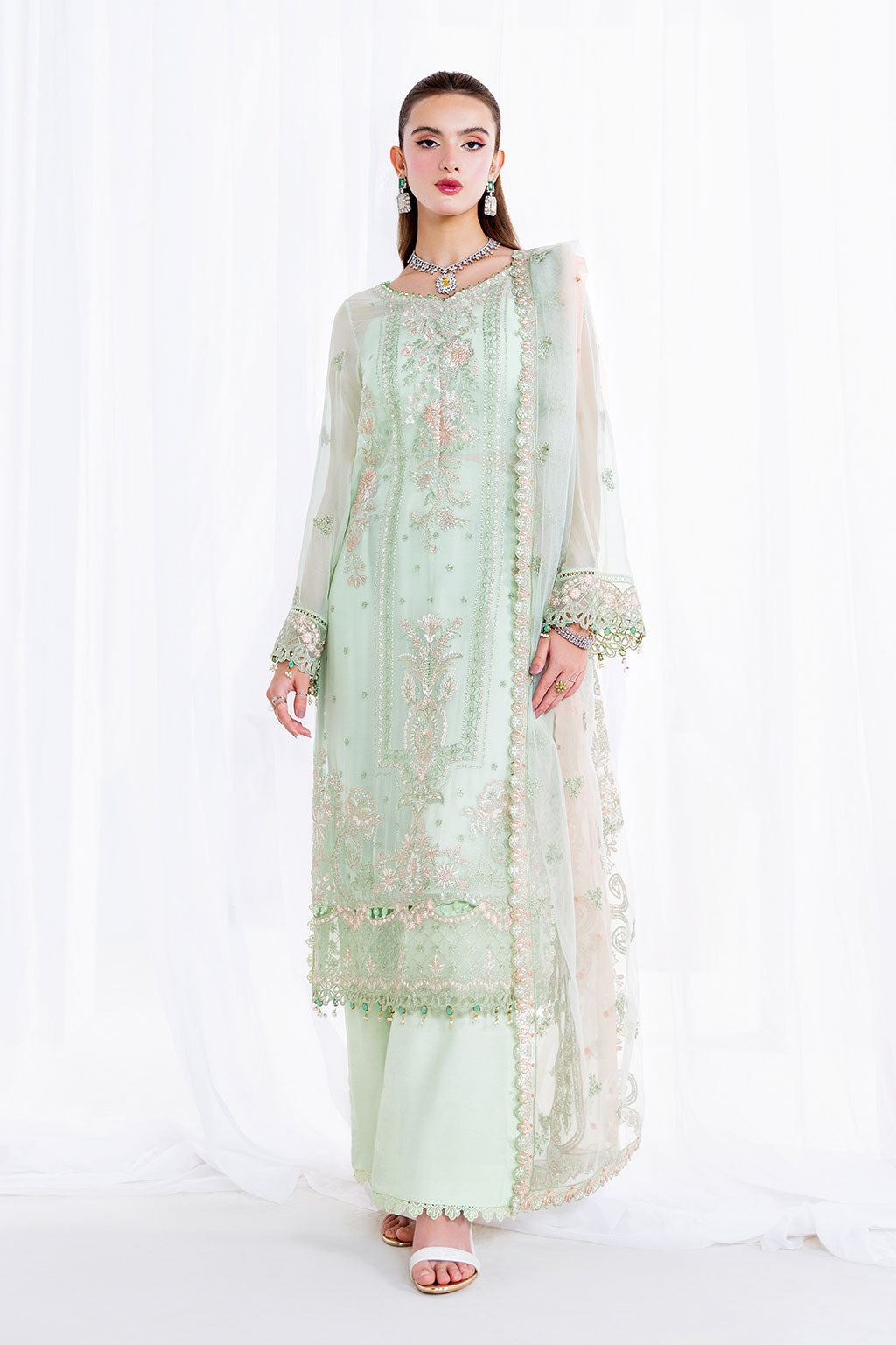Ramsha | Arzoo Chiffon | U-207 -  Hoorain Designer Wear  - Original Designer Dress - House of Maryam