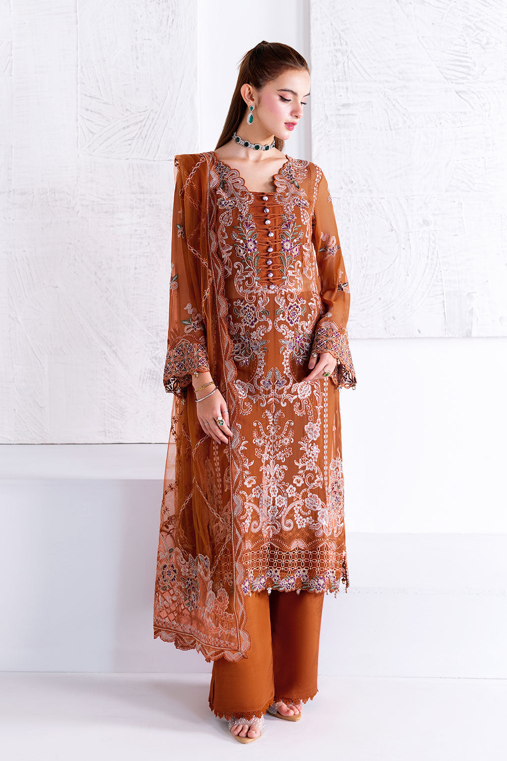 Ramsha | Arzoo Chiffon | U-208 -  Ramsha Ladies Clothes - Original Designer Dress - House of Maryam