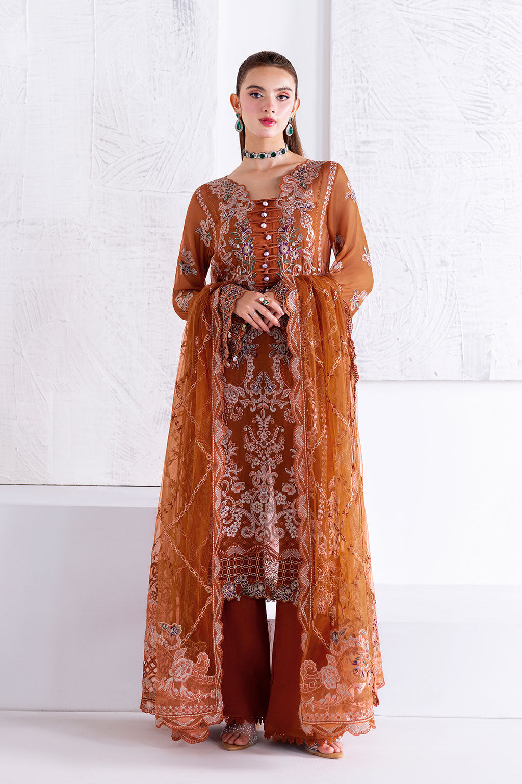 Ramsha | Arzoo Chiffon | U-208 -  Ramsha Ladies Clothes - Original Designer Dress - House of Maryam
