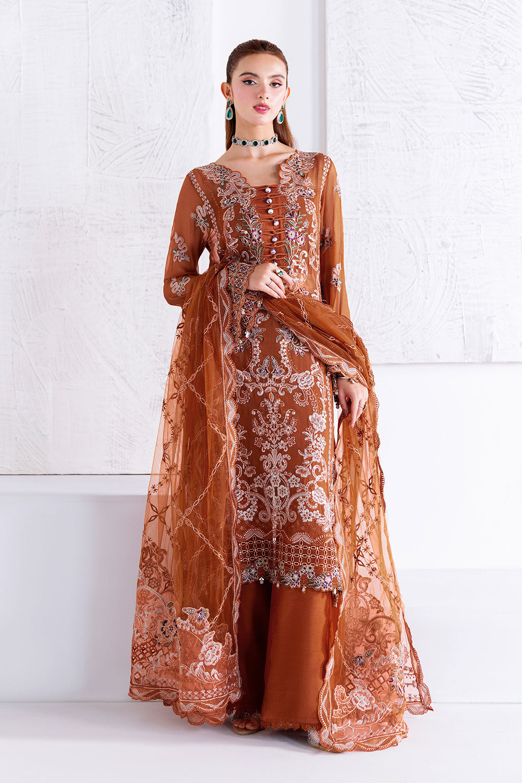 Ramsha | Arzoo Chiffon | U-208 -  Ramsha Ladies Clothes - Original Designer Dress - House of Maryam