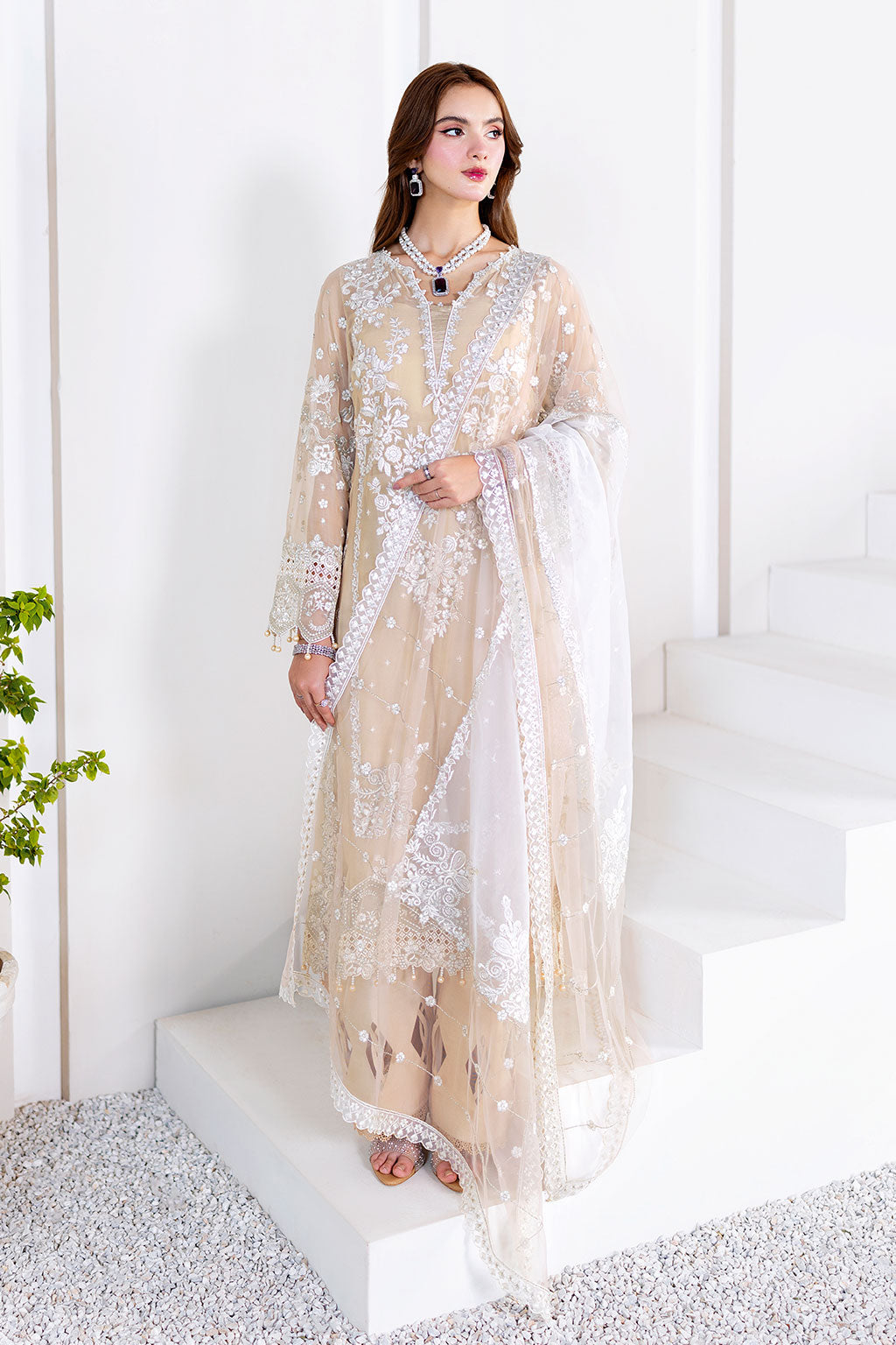 Ramsha | Arzoo Chiffon | U-201 -  Ramsha Ladies Clothes - Original Designer Dress - House of Maryam