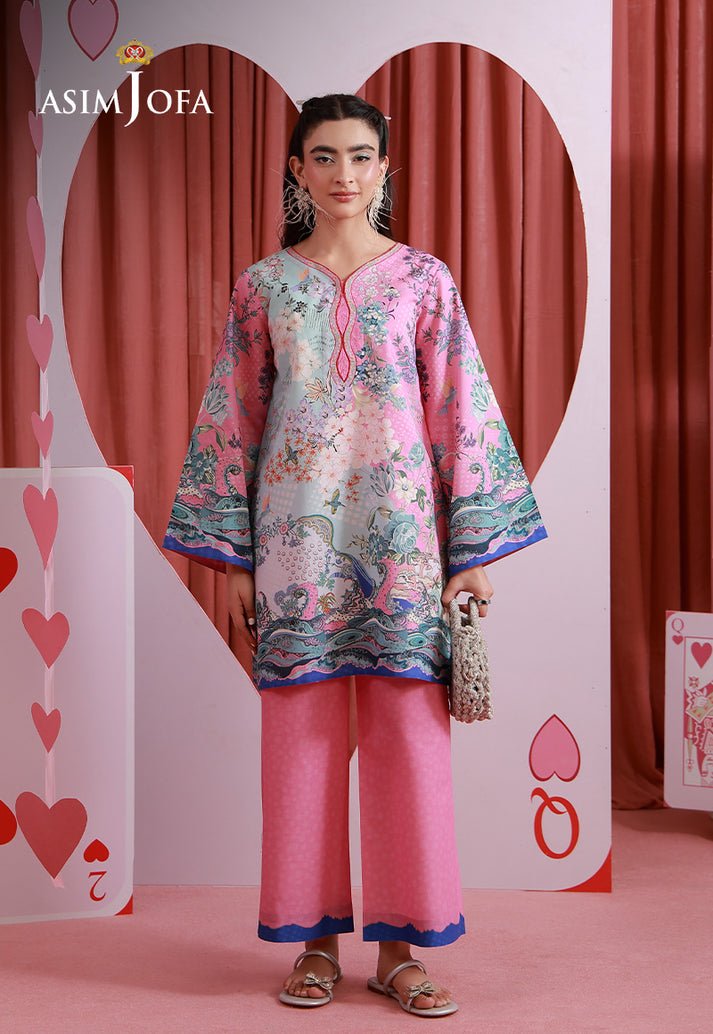 Asim Jofa | Eid Pret | AJPB-268-Brand:Asim Jofa-Type:Ladies Clothes-Pink-Lawn-House of Maryam- Buy in UK, USA