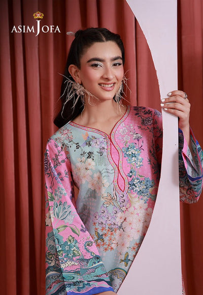 Asim Jofa | Eid Pret | AJPB-268-Brand:Asim Jofa-Type:Ladies Clothes-Pink-Lawn-House of Maryam- Buy in UK, USA