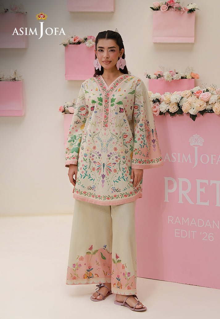 Asim Jofa | Eid Pret | AJPB-269-Brand:Asim Jofa-Type:Ladies Clothes-Ivory-Lawn-House of Maryam- Buy in UK, USA