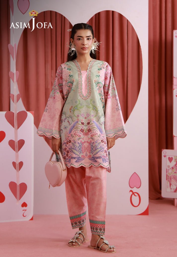 Asim Jofa | Eid Pret | AJPB-271-Brand:Asim Jofa-Type:Ladies Clothes-Pink-Lawn-House of Maryam- Buy in UK, USA