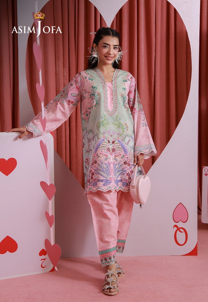 Asim Jofa | Eid Pret | AJPB-271-Brand:Asim Jofa-Type:Ladies Clothes-Pink-Lawn-House of Maryam- Buy in UK, USA