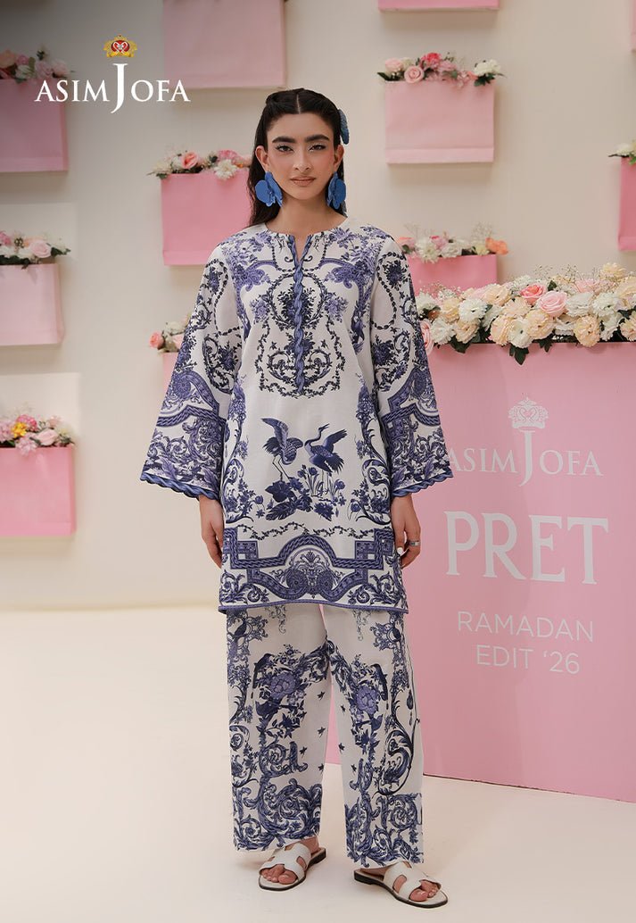 Asim Jofa | Eid Pret | AJPB-274-Brand:Asim Jofa-Type:Ladies Clothes-Off White-Lawn-House of Maryam- Buy in UK, USA