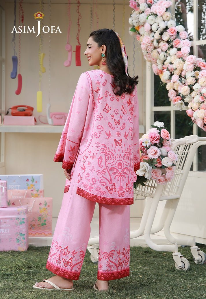 Asim Jofa | Eid Pret | AJPB-277-Brand:Asim Jofa-Type:Ladies Clothes-Pink-Lawn-House of Maryam- Buy in UK, USA