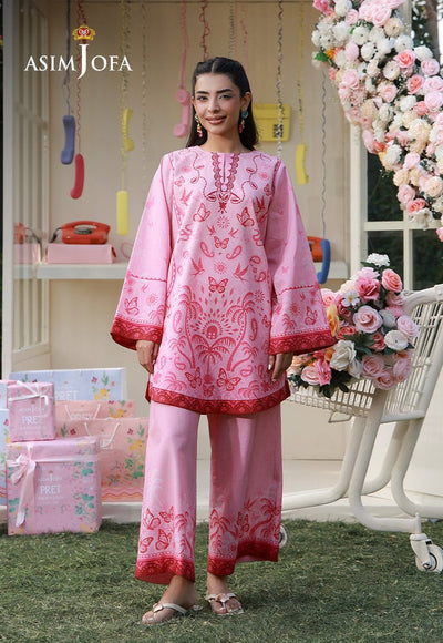 Asim Jofa | Eid Pret | AJPB-277-Brand:Asim Jofa-Type:Ladies Clothes-Pink-Lawn-House of Maryam- Buy in UK, USA