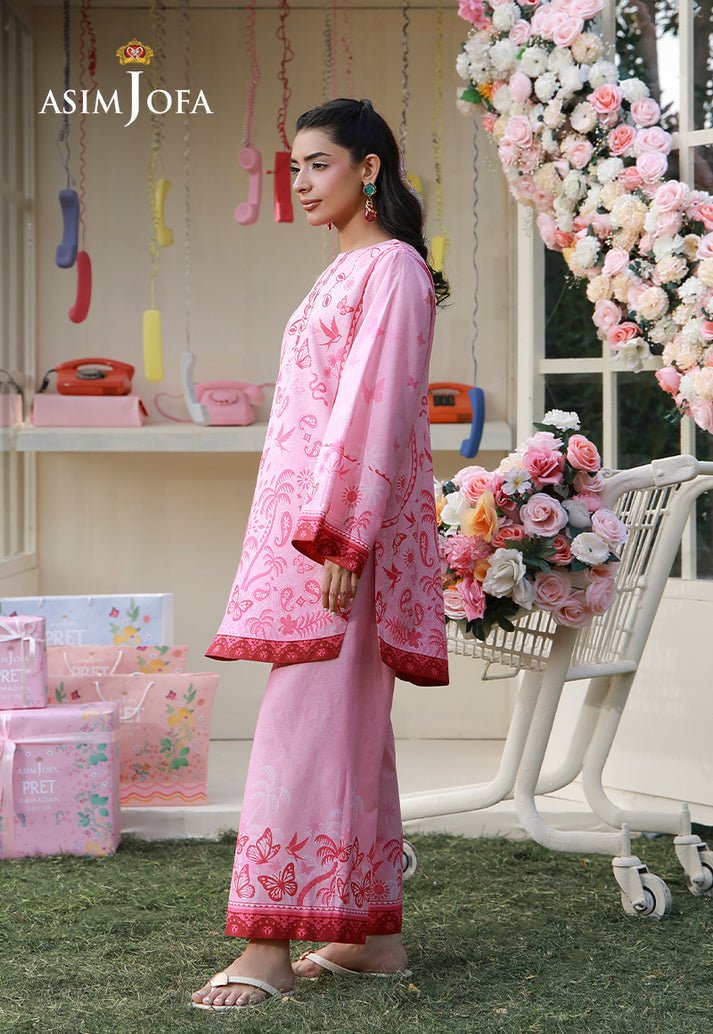 Asim Jofa | Eid Pret | AJPB-277-Brand:Asim Jofa-Type:Ladies Clothes-Pink-Lawn-House of Maryam- Buy in UK, USA
