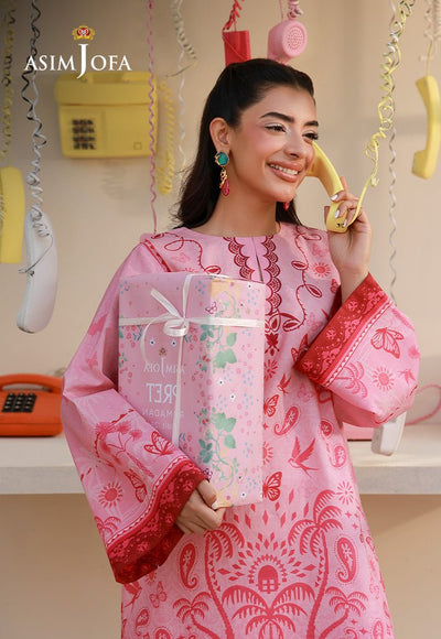 Asim Jofa | Eid Pret | AJPB-277-Brand:Asim Jofa-Type:Ladies Clothes-Pink-Lawn-House of Maryam- Buy in UK, USA