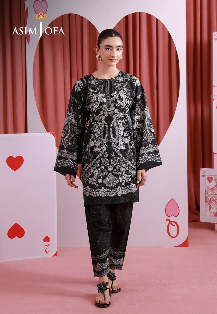 Asim Jofa | Eid Pret | AJPB-278-Brand:Asim Jofa-Type:Ladies Clothes-Black-Lawn-House of Maryam- Buy in UK, USA