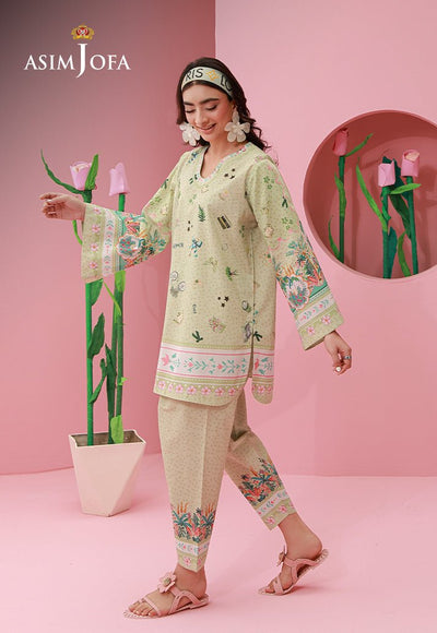 Asim Jofa | Eid Pret | AJPB-280-Brand:Asim Jofa-Type:Ladies Clothes-Mint-Lawn-House of Maryam- Buy in UK, USA