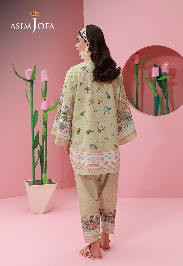 Asim Jofa | Eid Pret | AJPB-280-Brand:Asim Jofa-Type:Ladies Clothes-Mint-Lawn-House of Maryam- Buy in UK, USA