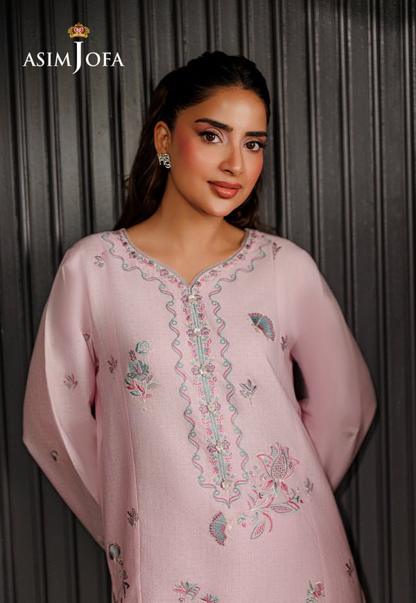 Asim Jofa | Luxury Pret | AJPB-302-Brand:Asim Jofa-Type:Ladies Clothes-Lilac-Dobby Cotton-House of Maryam- Buy in UK, USA