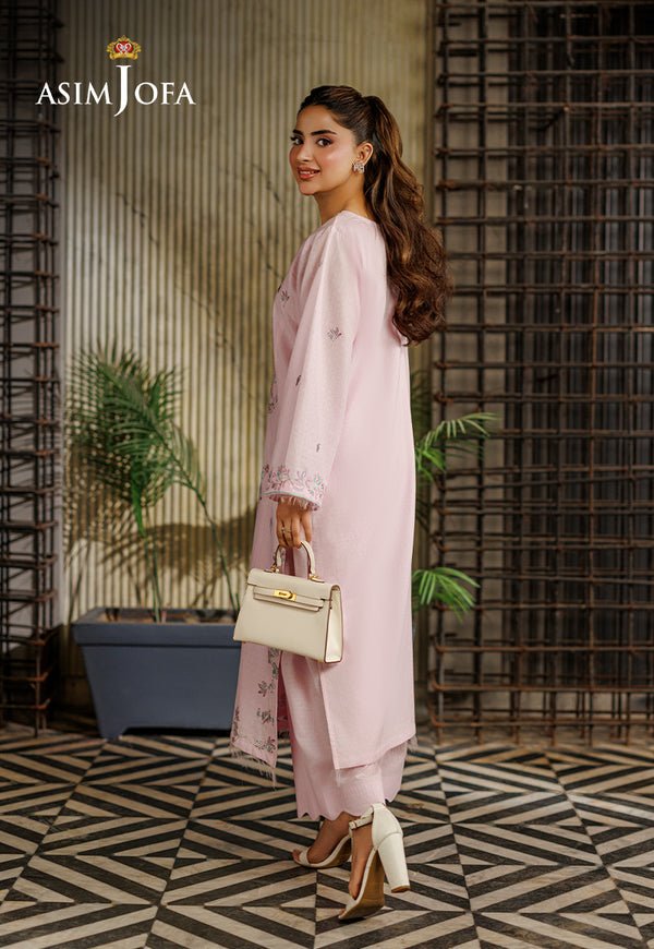 Asim Jofa | Luxury Pret | AJPB-302-Brand:Asim Jofa-Type:Ladies Clothes-Lilac-Dobby Cotton-House of Maryam- Buy in UK, USA