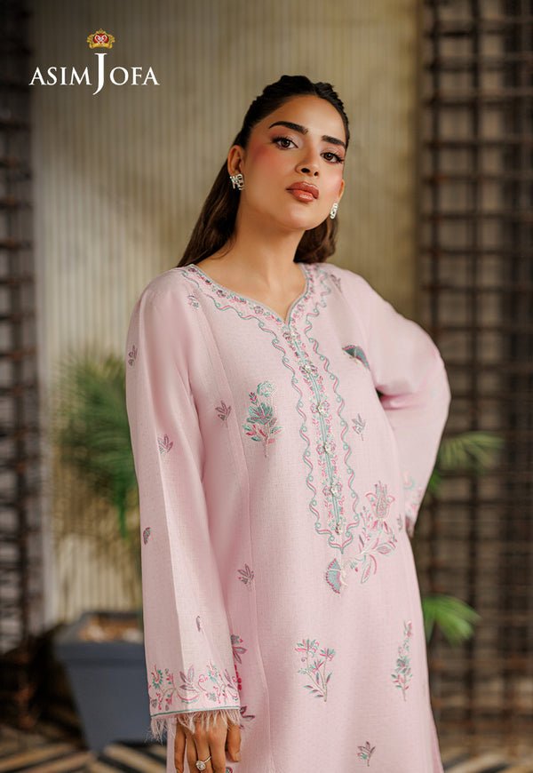 Asim Jofa | Luxury Pret | AJPB-302-Brand:Asim Jofa-Type:Ladies Clothes-Lilac-Dobby Cotton-House of Maryam- Buy in UK, USA