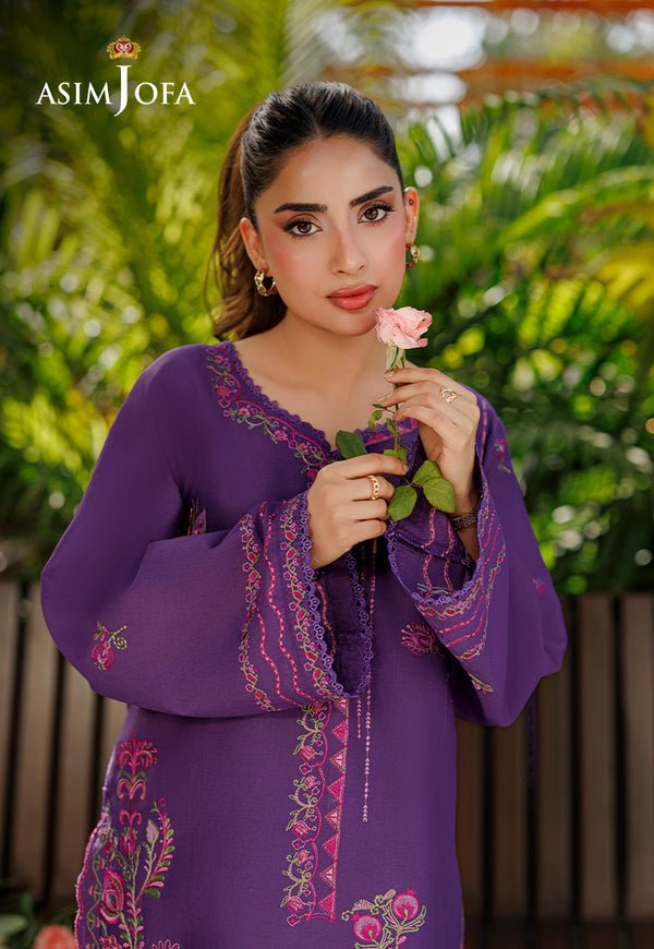 Asim Jofa | Luxury Pret | AJPB-315-Brand:Asim Jofa-Type:Ladies Clothes-Purple-Lawn-House of Maryam- Buy in UK, USA