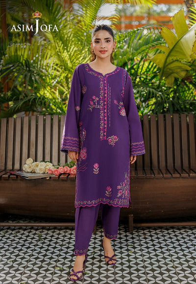 Asim Jofa | Luxury Pret | AJPB-315-Brand:Asim Jofa-Type:Ladies Clothes-Purple-Lawn-House of Maryam- Buy in UK, USA
