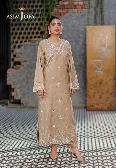 Asim Jofa | Luxury Pret | AJPB-342-Brand:Asim Jofa-Type:Ladies Clothes-Beige-Jacquard-House of Maryam- Buy in UK, USA