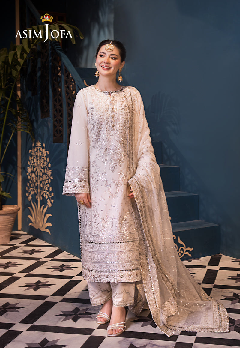 Asim Jofa | Fasana e Ishq Eid Luxury Lawn | AJFI-08 by Designer Asim Jofa - House of Maryam - Pakistani Designer Ethnic Wear in {{ shop.shopifyCountryName }}