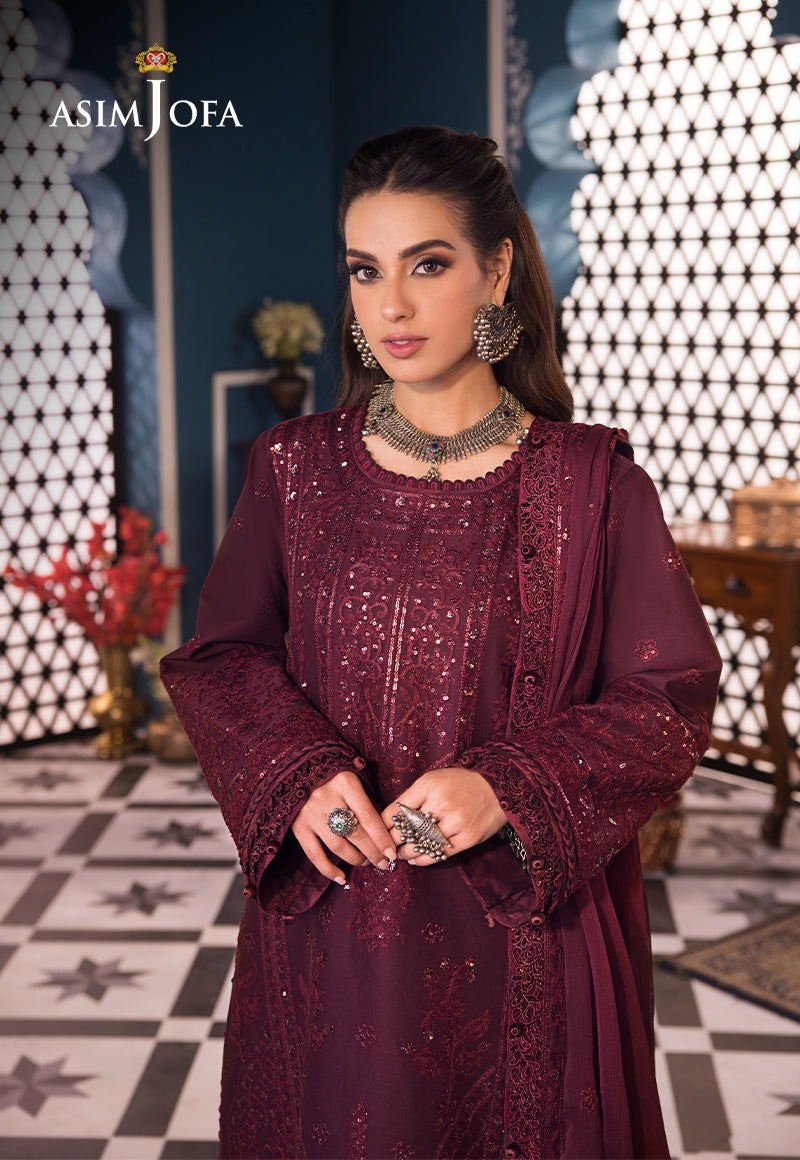 Asim Jofa | Fasana e Ishq Eid Luxury Lawn | AJFI-09 by Designer Asim jofa - House of Maryam - Pakistani Designer Ethnic Wear in {{ shop.shopifyCountryName }}