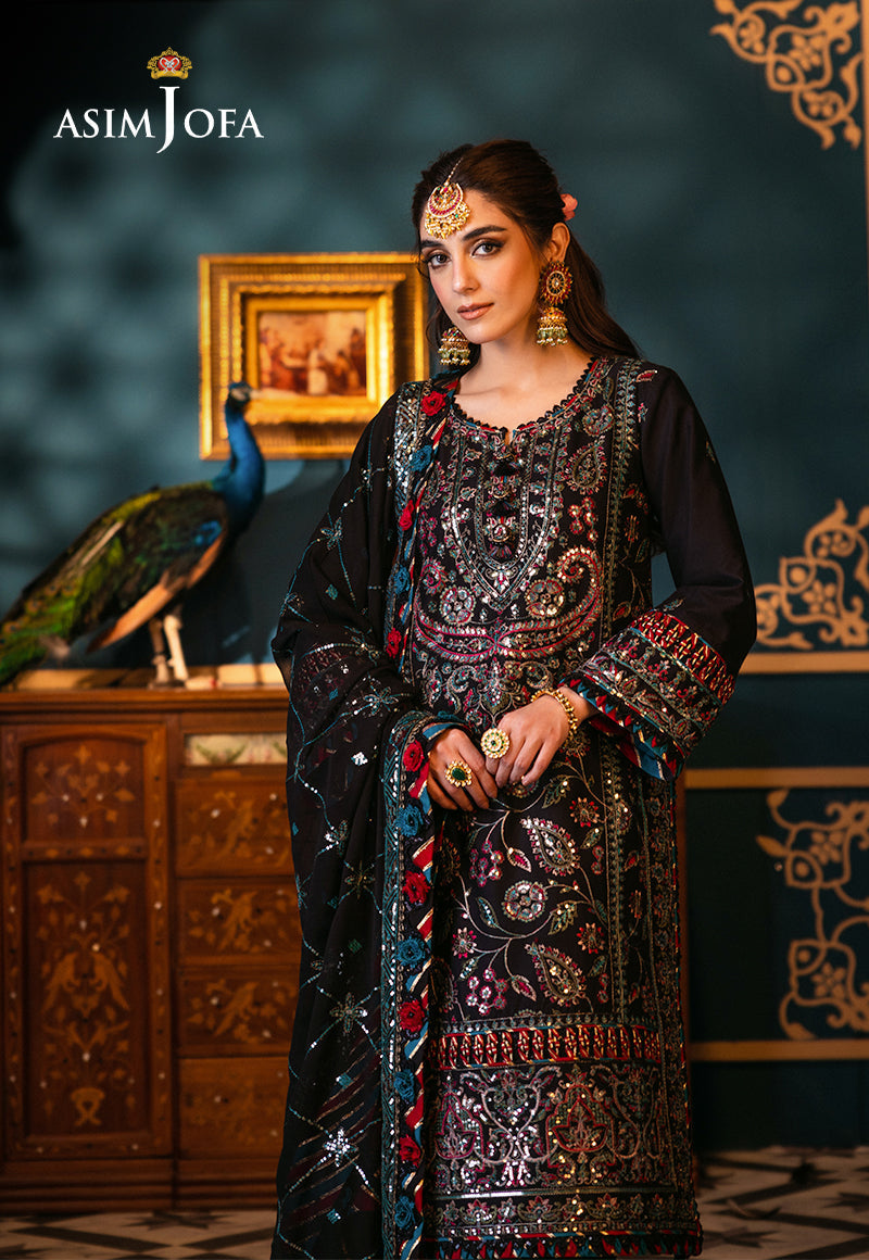 Asim Jofa | Fasana e Ishq Eid Luxury Lawn | AJFI-14 by Designer Asim Jofa - House of Maryam - Pakistani Designer Ethnic Wear in {{ shop.shopifyCountryName }}