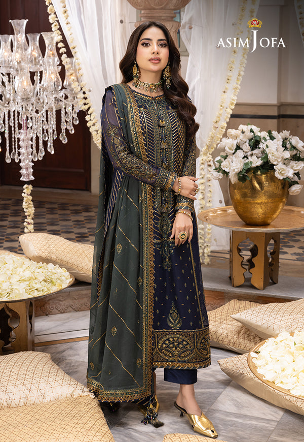 Asim Jofa | Shehnai Festive Collection | AJSH-12 by Designer Asim Jofa - House of Maryam - Pakistani Designer Ethnic Wear in {{ shop.shopifyCountryName }}