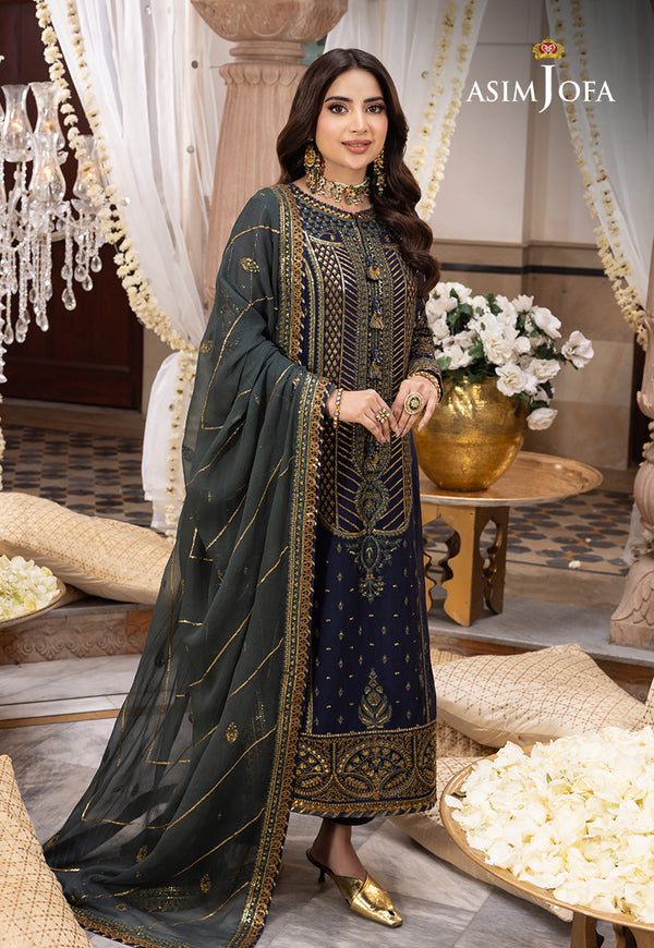 Asim Jofa | Shehnai Festive Collection | AJSH-12 by Designer Asim Jofa - House of Maryam - Pakistani Designer Ethnic Wear in {{ shop.shopifyCountryName }}