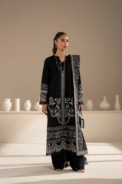 Azzal | Aghaaz Luxury Lawn | Siyah -  Azzal Luxury - Original Designer Dress - House of Maryam