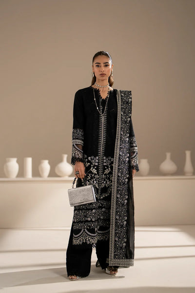 Azzal | Aghaaz Luxury Lawn | Siyah -  Azzal Luxury - Original Designer Dress - House of Maryam