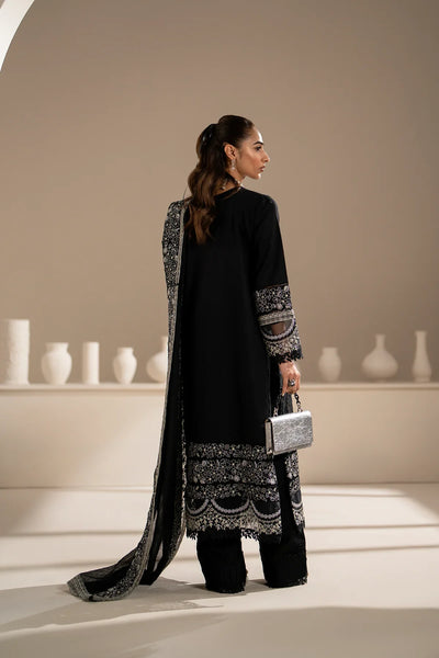 Azzal | Aghaaz Luxury Lawn | Siyah -  Azzal Luxury - Original Designer Dress - House of Maryam