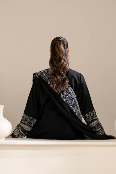 Azzal | Aghaaz Luxury Lawn | Siyah -  Azzal Luxury - Original Designer Dress - House of Maryam
