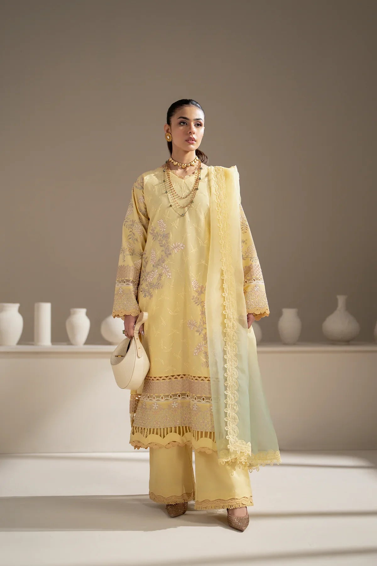Azzal | Aghaaz Luxury Lawn | Sehar -  Azzal Luxury - Original Designer Dress - House of Maryam