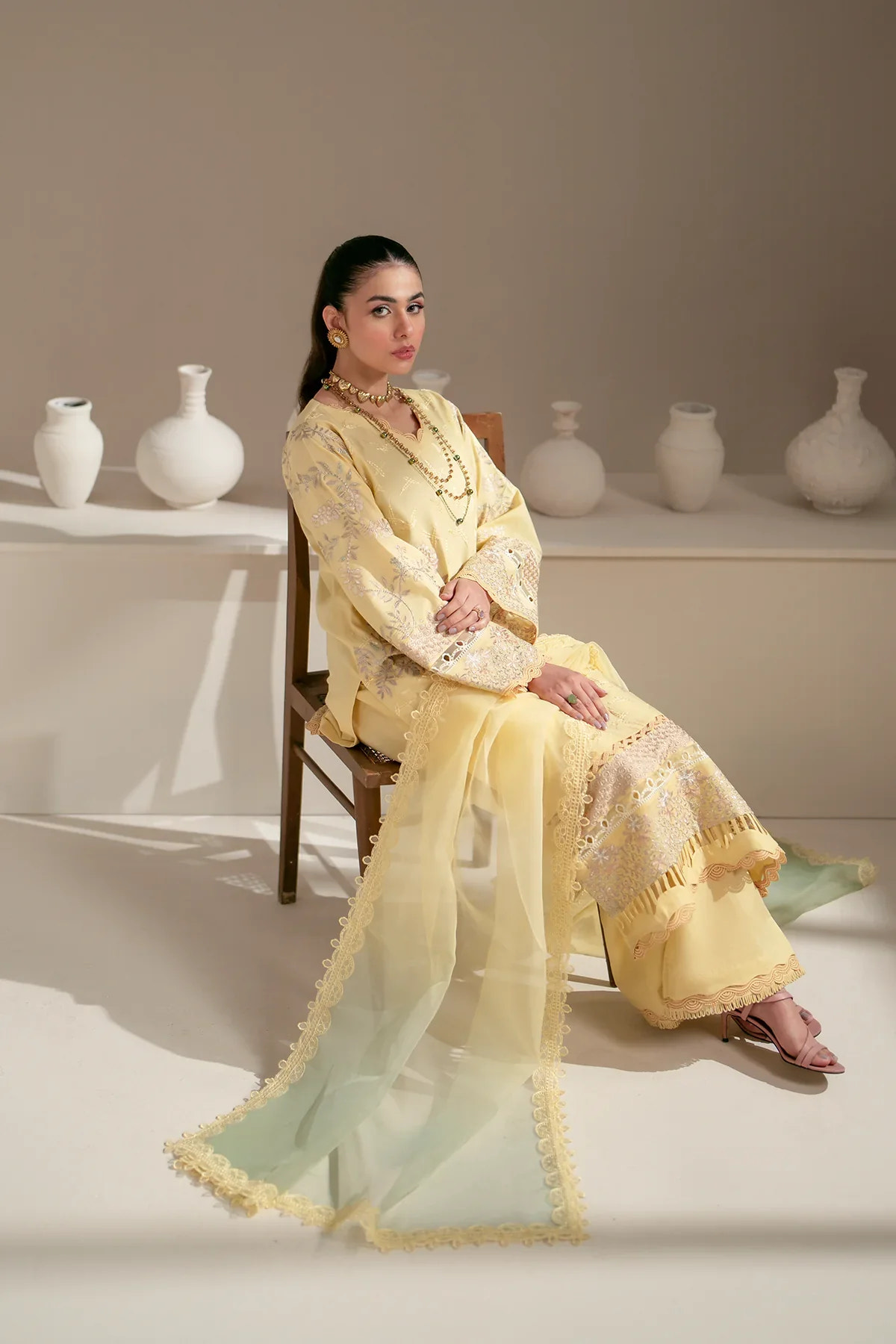 Azzal | Aghaaz Luxury Lawn | Sehar -  Azzal Luxury - Original Designer Dress - House of Maryam