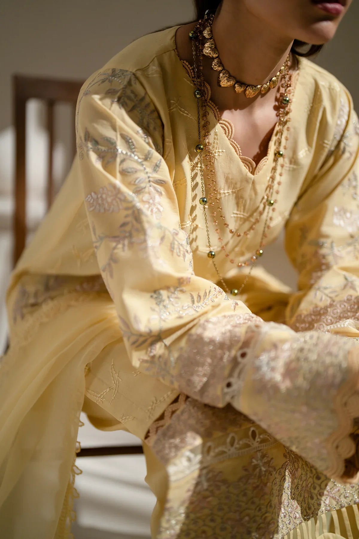 Azzal | Aghaaz Luxury Lawn | Sehar -  Azzal Luxury - Original Designer Dress - House of Maryam