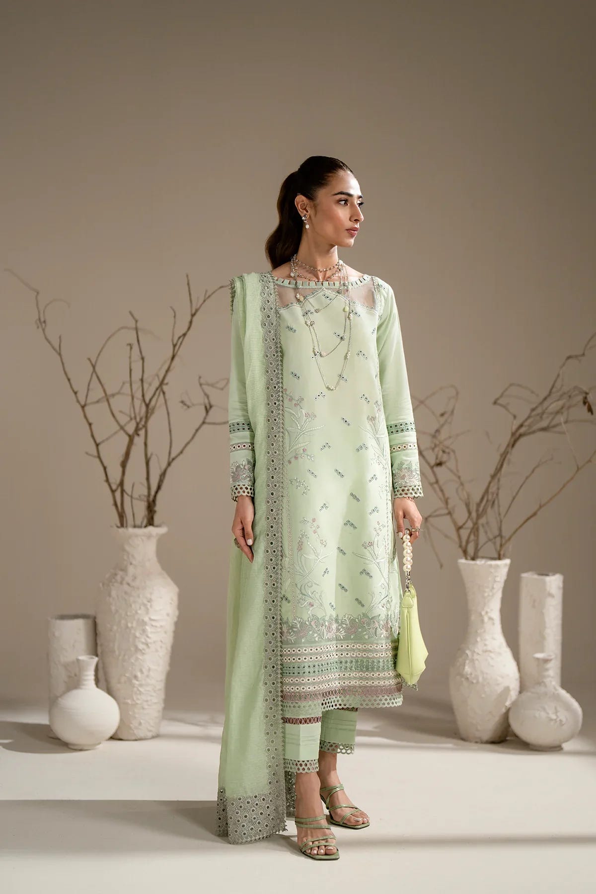 Azzal | Aghaaz Luxury Lawn | Mehak -  Azzal Luxury - Original Designer Dress - House of Maryam