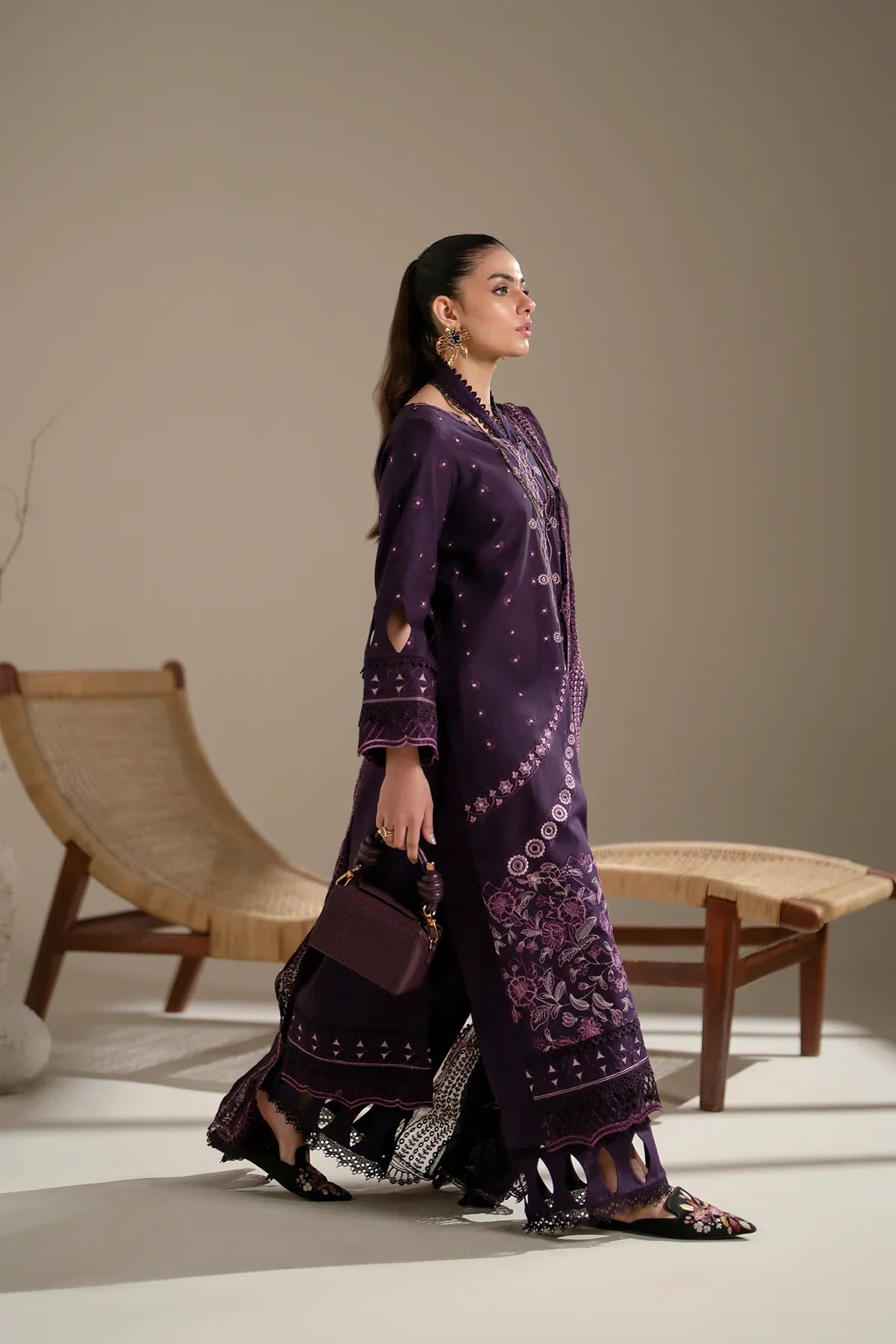 Azzal | Aghaaz Luxury Lawn | Aroma -  Azzal Luxury - Original Designer Dress - House of Maryam